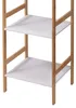 Bambus Badezimmerregal Badregal Wandregal Regal 4 Etagen 36x30x110cm Produktbild-Vorschau
