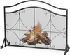 COSTWAY Kaminschutzgitter, Funkenschutz aus Metall, Feuer Produktbild-Vorschau 1
