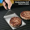 BBQ Grillspatel Set 2er Edelstahl Wender 130mm Küchenwender Produktbild-Vorschau 4
