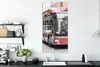 MuchoWow® Poster Frontansicht eines roten Busses 60x120 cm Produktbild-Vorschau 3
