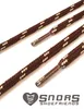 SNORS Sicherheitssenkel rund - DUNKELBRAUN / HELLGRAU - 5mm Produktbild-Vorschau 2