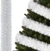 SPRINGOS Girlande für den Weihnachtsbaum zweifarbig weiß Produktbild-Vorschau 1