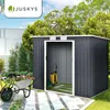 Juskys Metall Gerätehaus M mit Pultdach, Schiebetür & Produktbild-Vorschau 7