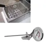 A deep fryer basket with a thermometer and a separate thermometer. Náhled obrázku produktu