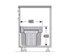 Hailo Collecteur de déchets 3666104 TA Swing Tandem 2x 15 L Voir les images du produit 5