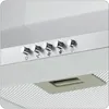 A close-up view of the control panel of a range hood, showing buttons and symbols. Anteprima dell’immagine prodotto