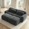 STILVORA Schlafsofa mit 2 Ottomans, Zweisitzer Sofa Produktbild-Vorschau 1