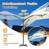 Parasol de jardin Ikodm 3 m beige, parasol à pied déporté Voir les images du produit 8