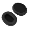 Two black replacement ear pads for headphones are shown on a white background. Produktbild-Vorschau