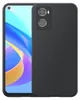 A smartphone with a black case on its back. Produktbild-Vorschau