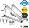 2 Sets Solarpanel 118 cm Halterung Solarmodul Montage Produktbild-Vorschau 2
