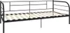 A black metal daybed frame with wooden slats. Náhľad obrázku produktu