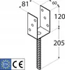 U-kształtna podstawa do belki 81X325X120 MM DOMAX PS 80U Podgląd zdjęcia produktu 5