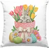 Trendation - Deko-Kissen mit Füllung 40x40 Ostern Produktbild-Vorschau 1