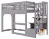 Kinder-Hochbett 90 × 200 cm mit Stauraumtreppe, Produktbild-Vorschau 8