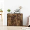 vidaXL Príborník Smoked Oak 88x30x70 cm Inžinierske drevo Náhľad obrázku produktu 3