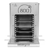 A stainless steel electric grill with multiple racks inside. Anteprima dell’immagine prodotto