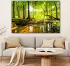 MuchoWow® - Leinwandbilder - Wald - Landschaft - Wasser - Produktbild-Vorschau 6