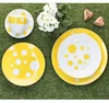 Servizio combinato Pula giallo 30 pezzi stoviglie a pois Anteprima dell’immagine prodotto 2
