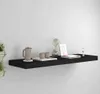 vidaXL Plávajúca polica čierna 80x23,5x3,8 cm MDF - Náhľad obrázku produktu 2