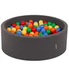 KiddyMoon 90x30cm/200 míčků ∅ 7cm Kulatý Suchý Bazén s Náhled obrázku produktu 1