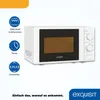 Exquisit Mikrowelle MW 900-030G weiss | Grill | max. 1000 W Produktbild-Vorschau 3