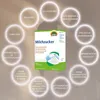A product box for Sunlife Milchzucker is shown surrounded by glowing circles with text highlighting product features. Produktbild-Vorschau