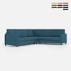 Design-Ecksofa 6-Sitzer 281x221cm in modernem Stoff Karay Produktbild-Vorschau 1