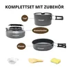 Camping Kochset 10-teilig – Outdoor Topfset mit Produktbild-Vorschau 3