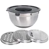 Excellent Houseware 4tlg Rührschüssel mit Reibeaufsätzen Produktbild-Vorschau 2