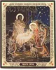 NKlaus Geburt Christi, Weihnachten Holz Ikone 10x12cm Produktbild-Vorschau 1