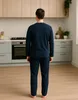 KB Schlafanzug Herren langarm lange Hose Männer Pyjama Set Produktbild-Vorschau 4