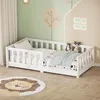 ML-Design letto per bambini 70x140 cm bianco Letto da terra Anteprima dell’immagine prodotto 1