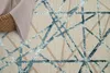 Tappeto Tapiso Cristallo Moderno Blu Beige Soggiorno 140 x Anteprima dell’immagine prodotto 3