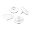 50 Set farbenfrohe Druckknöpfe rund 10mm weiß Produktbild-Vorschau