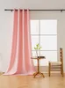 Ösenvorhang 140x250 rosa halbverdunkelnd Produktbild-Vorschau 1