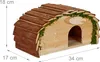 Relaxdays Igelhaus, Holz & Moos, Igelhotel mit Boden, Produktbild-Vorschau 6