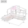 Flieks Kinderbett Hausbett 90x200cm / 140x70cm mit Fenster, Produktbild-Vorschau 4