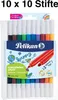 Pelikan, Colorella Duo, Fasermaler, 10 Farben Etui, 100 Produktbild-Vorschau 1
