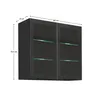 A diagram of a cabinet with dimensions. Produktbild-Vorschau