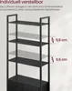 VASAGLE Bücherregal, 6 Ebenen, Regal, Standregal mit Türen, Produktbild-Vorschau 10