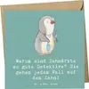Mr. & Mrs. Panda Grußkarte Zahnarzt Detektiv - Meeresbrise Produktbild-Vorschau 1