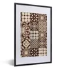 MuchoWow® Gerahmtes Poster Retro - Muster - Braun - Produktbild-Vorschau 1
