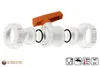 Ø 32mm, PPR Aqua Plus Kugelhahn mit Verschraubung in Weiß | Produktbild-Vorschau 2