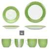 18tlg Kaffeeservice Variant Grün Porzellan 6 Personen Produktbild-Vorschau 4