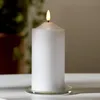 LED Stumpenkerze Flamme - Echtwachs - warmweiße 3D Flamme - Produktbild-Vorschau 10