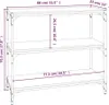 Libreria Sonoma in rovere 80x33x70,5 cm materiale a base di Anteprima dell’immagine prodotto 8