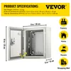 VEVOR NEMA-stalen behuizing, 10 x 8 x 6 inch, NEMA 4X Productafbeelding-voorbeeld 7