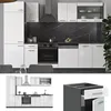 Küchenzeile Vicco R-Line Weiß Hochglanz/Anthrazit 300 cm Produktbild-Vorschau 3