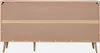 The back of a wooden cabinet with four legs is shown against a light gray background. Anteprima dell’immagine prodotto